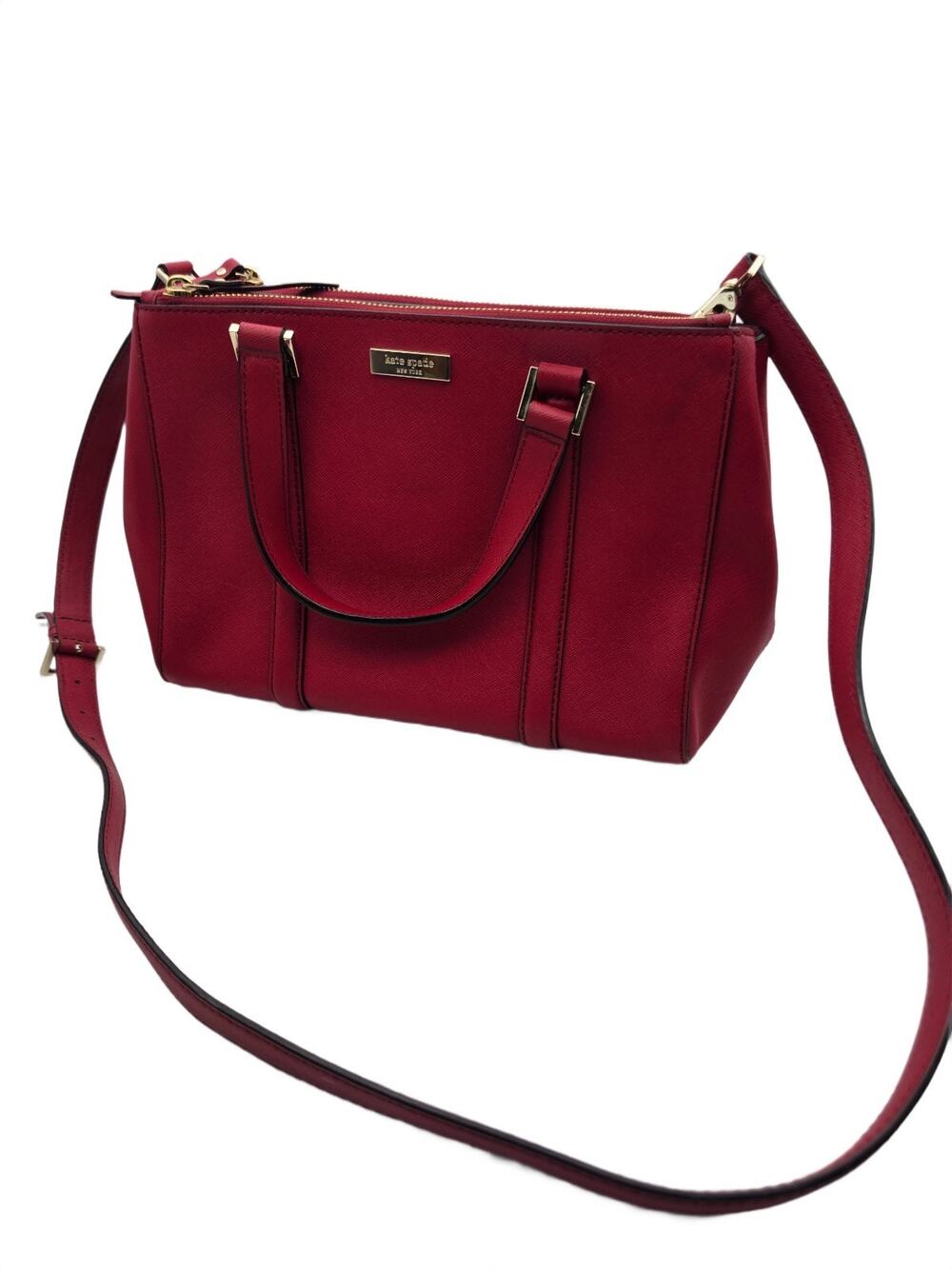 Kate Spade Evangelie Wkru3930 Saffiano Leather Crossbody Bag Red